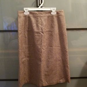 GAP pencil skirt, tan & brown, size 4